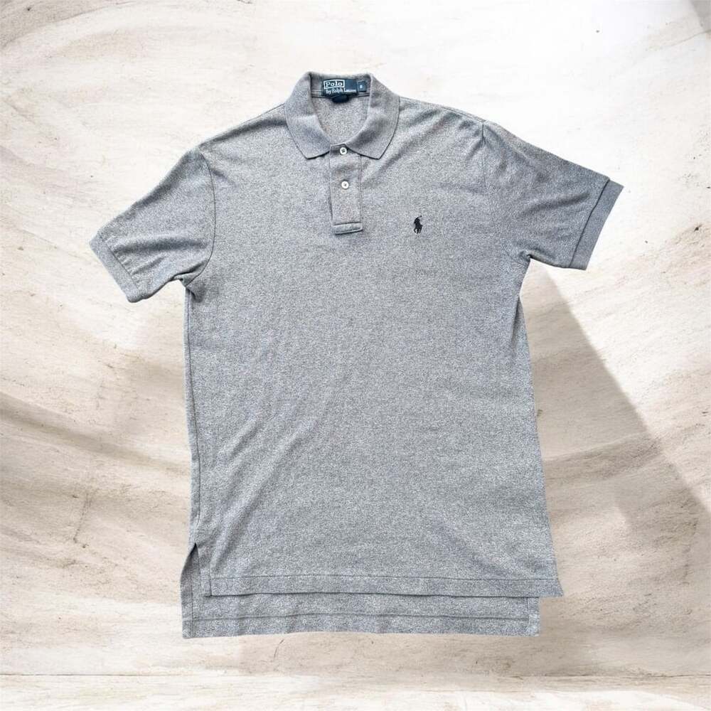 Polo Ralph Lauren Polo Size S Gray Cotton Short Sleeve Shirt (110)